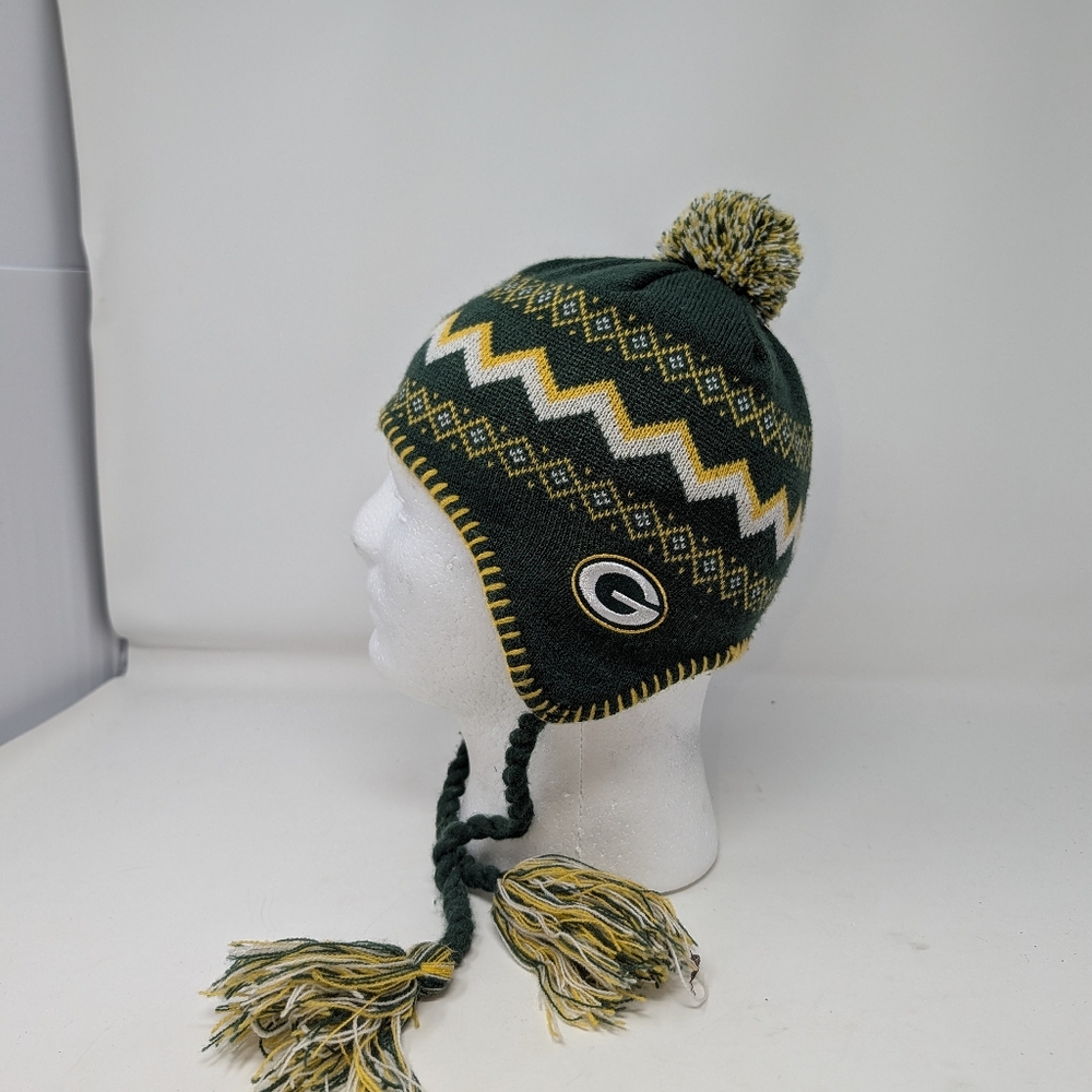 NFL Green Bay Packers Tassel Hat Kids Size 4-7